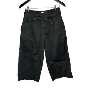 Gap High Rise Wide Leg Crop Pants Size 4 Black